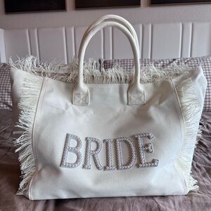 Elegant White Bride Tote Bag